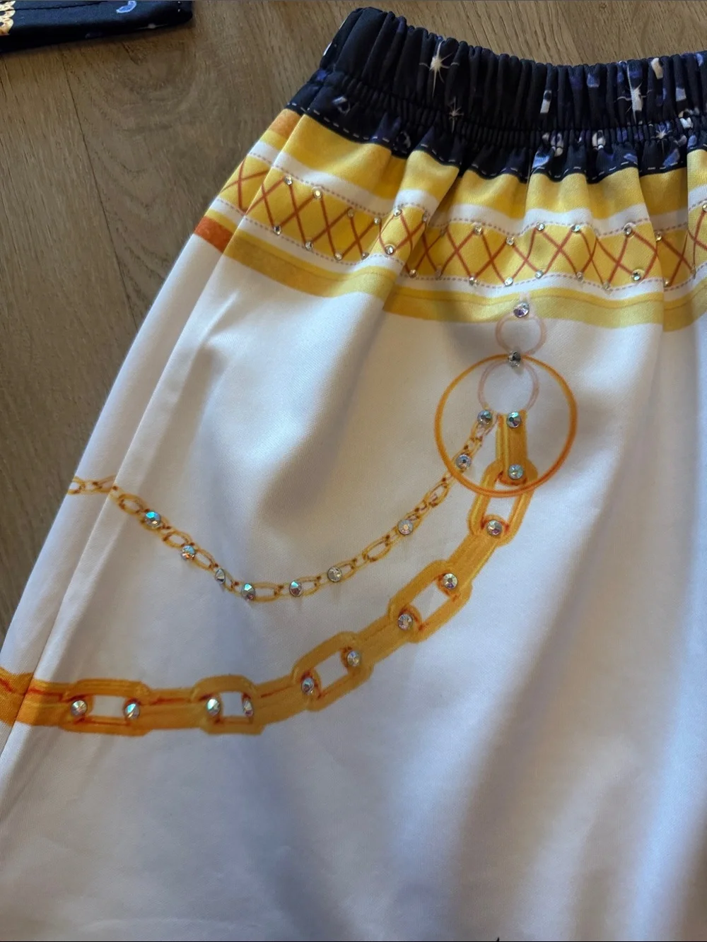 Beautiful bedazzle Zoe Golden Costume three pieces perfect for Halloween 8-10